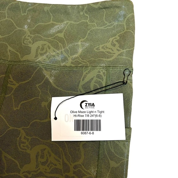 ZYIA Active Olive Mase Light N Tight High Rise 7/8 Leggings - Picture 8 of 12